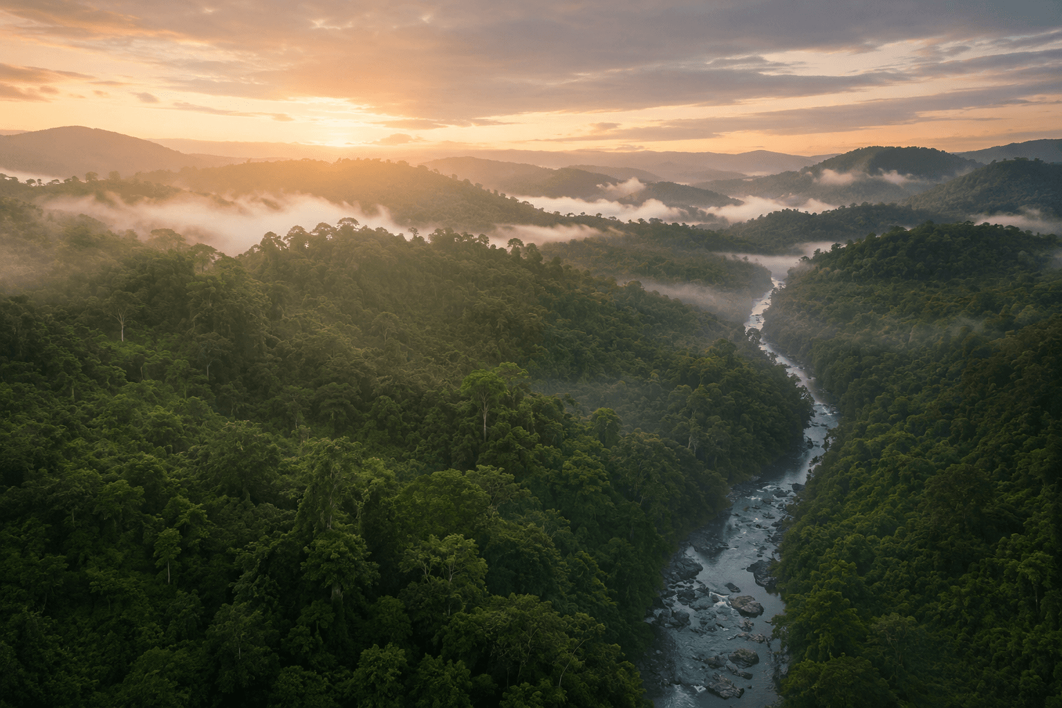 Forest resource landscape representing TDA Timber upstream hardwood supply chain