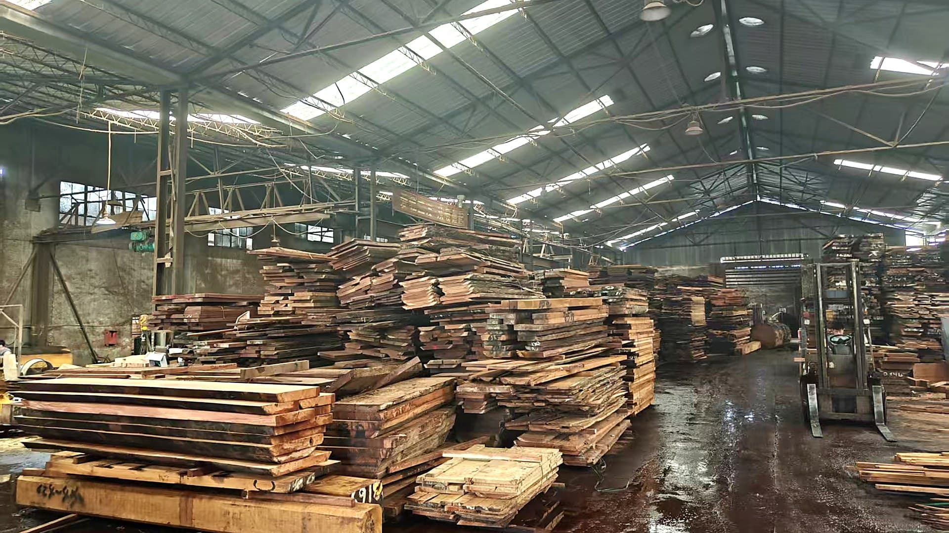 Papua timber export group record with port and container background